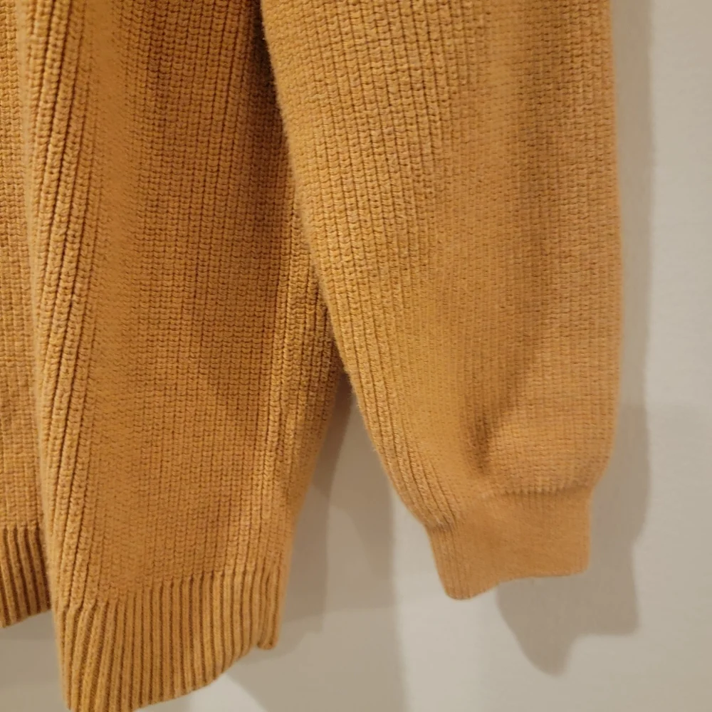 Zara chunky knit mustard yellow color cardigan sweater 2-3t cm 98